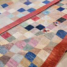Load image into Gallery viewer, Hand-Knotted Peshawar Gabbeh Design Wool Rug (Size 8.1 X 9.4) Brral-1092