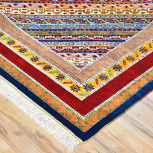 Load image into Gallery viewer, Hand-Knotted Oriental Geometric Design Wool Handmade Rug (Size 8.5 X 11.9) Brral-1221