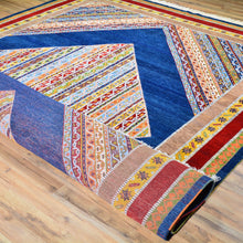 Load image into Gallery viewer, Hand-Knotted Oriental Geometric Design Wool Handmade Rug (Size 8.5 X 11.9) Brral-1221