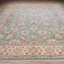 Load image into Gallery viewer, Hand-Knotted Fine Chobi Peshawar Oushak Wool Rug (Size 9.3 X 11.8) Brral-1296