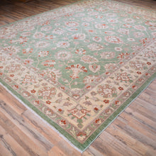 Load image into Gallery viewer, Hand-Knotted Fine Chobi Peshawar Oushak Wool Rug (Size 9.3 X 11.8) Brral-1296