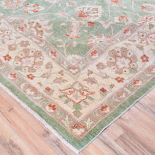 Load image into Gallery viewer, Hand-Knotted Fine Chobi Peshawar Oushak Wool Rug (Size 9.3 X 11.8) Brral-1296