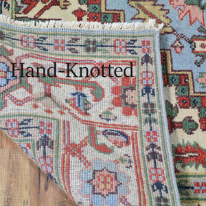 Hand-Knotted Heriz Serapi Design Wool Handmade Rug (Size 6.0 X 9.0) Cwral-2643