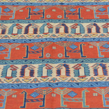 Load image into Gallery viewer, Hand-Woven Soumak Tribal Afghan Handmade Rug (Size 6.1 X 7.7) Brrsf-6057