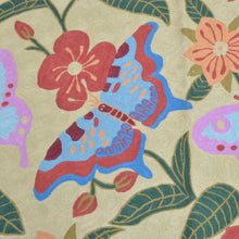 Load image into Gallery viewer, Chain-Stitched Kashmir Butterfly Handmade Wool Rug (Size 4.0 X 6.0) Brrsf-921