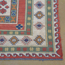 Load image into Gallery viewer, Soumak Afghan Burjista Kilim Handmade Wool Rug (Size 5.1 X 6.10) Brrsf-1326