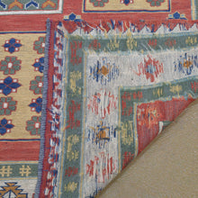 Load image into Gallery viewer, Soumak Afghan Burjista Kilim Handmade Wool Rug (Size 5.1 X 6.10) Brrsf-1326