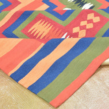 Load image into Gallery viewer, Chain-Stitched Kashmiri SouthWestern Design Wool Rug (Size 5.0 X 6.11) Brrsf-1497