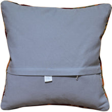 Load image into Gallery viewer, 16" x 16" Geometric Pattern Hand-Woven Turkish Kilim Pillow Cover Brpal-570