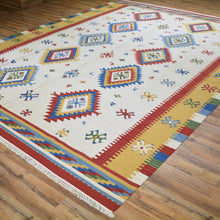 Load image into Gallery viewer, Hand-Woven Reversible Tukish Design Kilim Rug (Size 9.2 X 11.10) Brral-3462