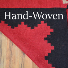 Load image into Gallery viewer, Hand-Woven Southwestern Crystal Starburst Design Reversible Flatweave Wool Rug (Size 9.1 X 12.1) Brral-3468