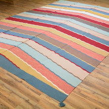 Load image into Gallery viewer, Hand-Woven Reversible Flatweave Handmade Wool Rug (Size 9.0 X 12.0) Brral-3471