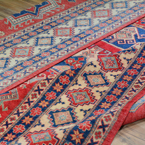 Hand-Knotted Caucasian Design Kazak Wool Handmade Rug (Size 10.9 X 15.7) Brral-3717