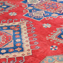 Load image into Gallery viewer, Hand-Knotted Caucasian Design Kazak Wool Handmade Rug (Size 10.9 X 15.7) Brral-3717