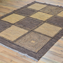 Load image into Gallery viewer, Soumak Weave Tribal Afghan Handmade Wool Rug (Size 4.10 X 6.7) Brral-3756