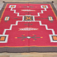 Load image into Gallery viewer, Hand-Woven Flatweave Kilim Southwestern Design Rug (Size 5.1 X 6.11) Brral-3780