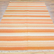 Load image into Gallery viewer, Hand-Woven Handmade Striped Kilim Flatweave Wool Rug (Size 5.1 X 8.1) Brral-3810