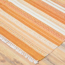 Load image into Gallery viewer, Hand-Woven Handmade Striped Kilim Flatweave Wool Rug (Size 5.1 X 8.1) Brral-3810