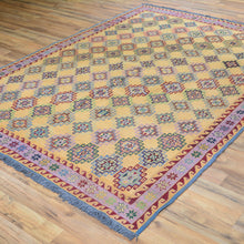 Load image into Gallery viewer, Soumak Afghan Tribal Handmade Wool Larkabi Rug (Size 5.8 X 7.7) Brral-4092