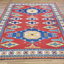 Load image into Gallery viewer, Hand-Woven Soumak Afghan Tribal Wool Handmade Rug (Size 5.8 X 8.9) Cwral-4131