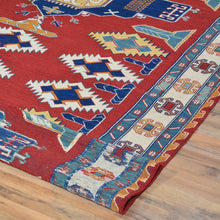 Load image into Gallery viewer, Hand-Woven Soumak Afghan Tribal Wool Handmade Rug (Size 5.8 X 8.9) Cwral-4131
