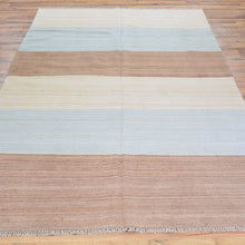 Load image into Gallery viewer, Hand-Woven Afghan Tribal Modern Kilim Handmade Wool Rug (Size 4.11 X 7.10) Brral-4155