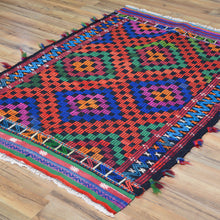 Load image into Gallery viewer, Soumak Oriental Jim Jim Turkish Wool Handmade Rug (Size 3.6 X 5.1) Cwral-4170