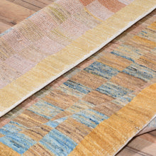 Load image into Gallery viewer, Hand-Knotted Oriental Peshawar Checker Design Gabbeh Wool Rug (Size 3.2 X 5.0) Brral-444