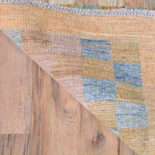 Load image into Gallery viewer, Hand-Knotted Oriental Peshawar Checker Design Gabbeh Wool Rug (Size 3.2 X 5.0) Brral-444