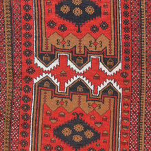 Load image into Gallery viewer, Hand-Knotted Vintage Baluch Tribal Design Handmade Wool Rug (Size 2.9 X 4.8) Cwral-4722