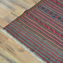 Load image into Gallery viewer, Hand-Woven Fine Tribal Afghan Sumack Rug Striped Design Wool Rug (Size 3.1 X 4.7) Cwral-4908