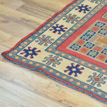 Load image into Gallery viewer, Soumak Weave Fine Tribal Handmade Wool Rug (Size 5.3 X 6.8) Brral-5112
