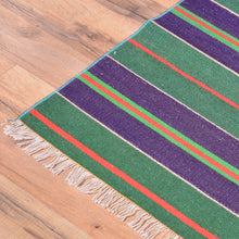 Load image into Gallery viewer, Turkish Striped Design Handmade Reversible Kilim Wool Rug (Size 3.5 X 4.8) Brral-5187