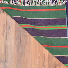 Load image into Gallery viewer, Turkish Striped Design Handmade Reversible Kilim Wool Rug (Size 3.5 X 4.8) Brral-5187