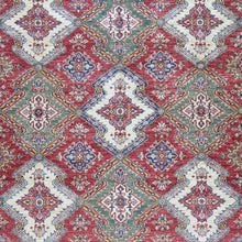 Load image into Gallery viewer, Hand-Knotted Fine Super Kazak Caucasian Design Wool Rug (Size 9.11 X 13.6) Brral-5568
