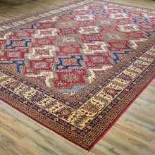 Load image into Gallery viewer, Hand-Knotted Fine Super Kazak Caucasian Design Wool Rug (Size 9.11 X 13.6) Brral-5568
