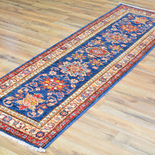 Load image into Gallery viewer, Hand-Knotted Super Kazak Design Handmade Wool Rug (Size 2.0 X 6.1) Cwral-6096