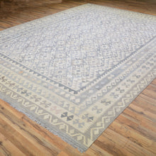 Load image into Gallery viewer, Hand-Woven Miamna Reversible Kilim Wool Afghan Rug (Size 8.9 X 11.4) Cwral-6765