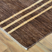 Load image into Gallery viewer, Hand-Knotted Modern Peshawar Gabbeh Design Wool Rug (Size 6.8 X 7.8) Cwral-6840