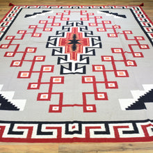 Load image into Gallery viewer, Hand-Woven Flatweave Navajo Style Handmade Wool Rug (Size 8.10 X 11.9) Cwral-6885