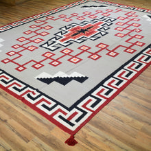 Load image into Gallery viewer, Hand-Woven Flatweave Navajo Style Handmade Wool Rug (Size 8.10 X 11.9) Cwral-6885