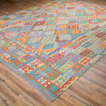 Load image into Gallery viewer, Hand-Woven Flatweave Reversible Kilim Wool Rug (Size 9.8 X 12.0) Cwral-6888