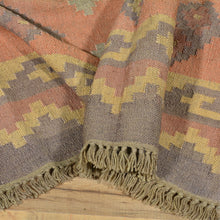 Load image into Gallery viewer, Hand-Woven Reversible Southwestern Style Handmade Wool Rug (Size 8.1 X 8 .6 ) Cwral-6921