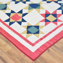 Load image into Gallery viewer, Hand-Woven Southwestern Design Handmade Flatweave Wool Rug (Size 7.11 x 11.7) Cwral-6957
