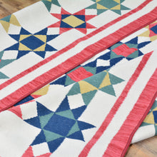 Load image into Gallery viewer, Hand-Woven Southwestern Design Handmade Flatweave Wool Rug (Size 7.11 x 11.7) Cwral-6957