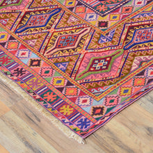 Load image into Gallery viewer, Tribal Afghan Design Multi-Weave Wool Rug (Size 4.2 X 5.5) Cwral-7284