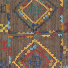 Load image into Gallery viewer, Hand-Woven Afghan Suzani Handmade Wool Flat-weave Rug (Size 4.5 X 6.2) Cwral-7323