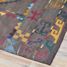 Load image into Gallery viewer, Hand-Woven Afghan Suzani Handmade Wool Flat-weave Rug (Size 4.5 X 6.2) Cwral-7323