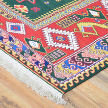 Load image into Gallery viewer, Hand-Woven Tribal Soumack Wool Handmade Rug (Size 5.2 X 7.8) Cwral-7341