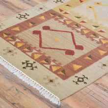 Load image into Gallery viewer, Hand-Woven Reversible Southwestern Design 100% Wool Rug (Size 2.7 X 11.8) Cwral-7545